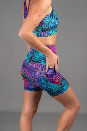 High Waist Mid Shorts - Viper