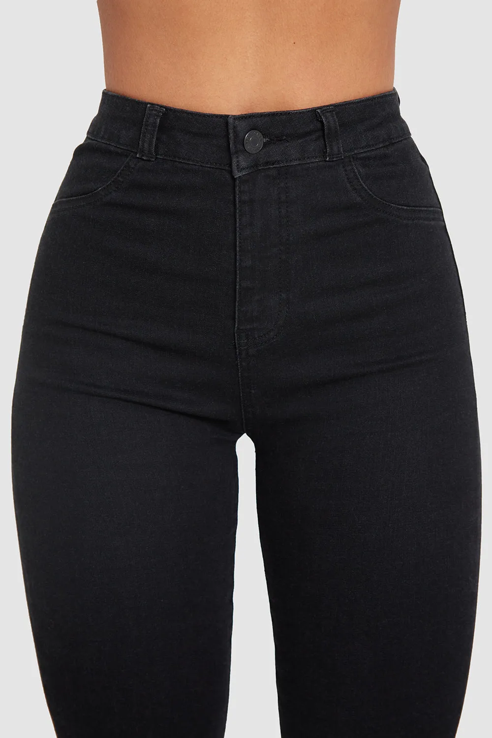 High Waisted Jeans in Black