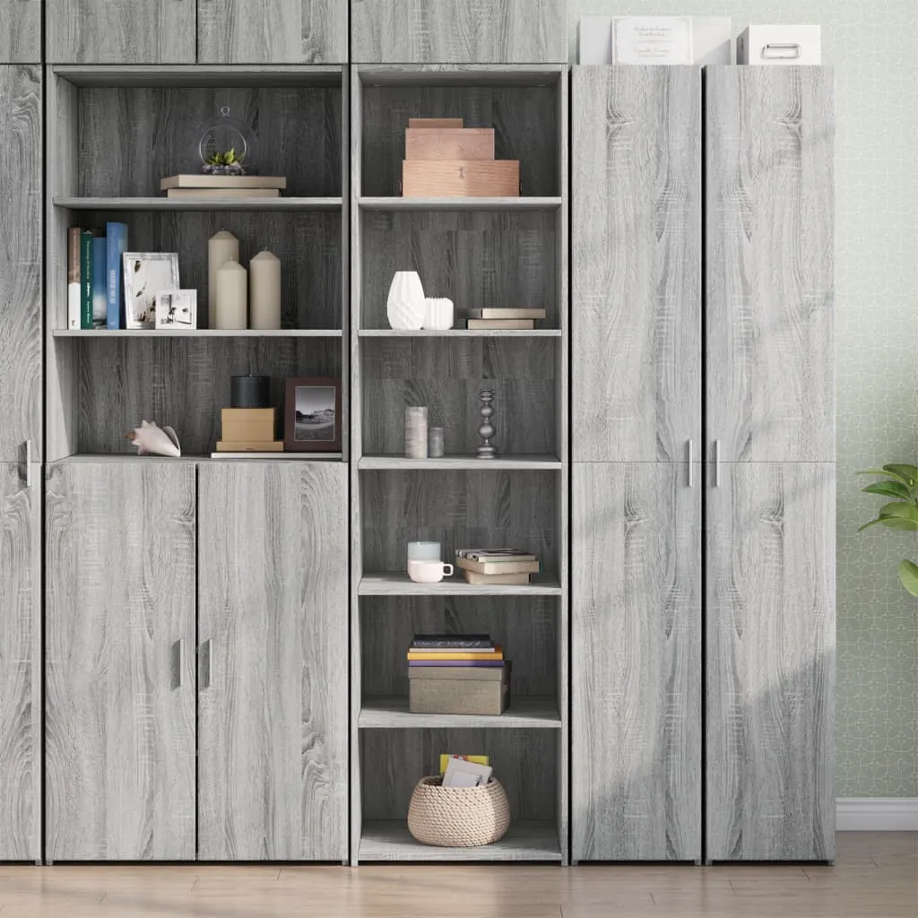 Highboard Grey Sonoma 50x41x185 cm Engineered Wood