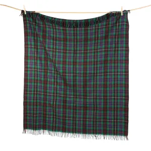 Highland Wool Blend Tartan Blanket / Throw Extra Warm Fraser Hunting