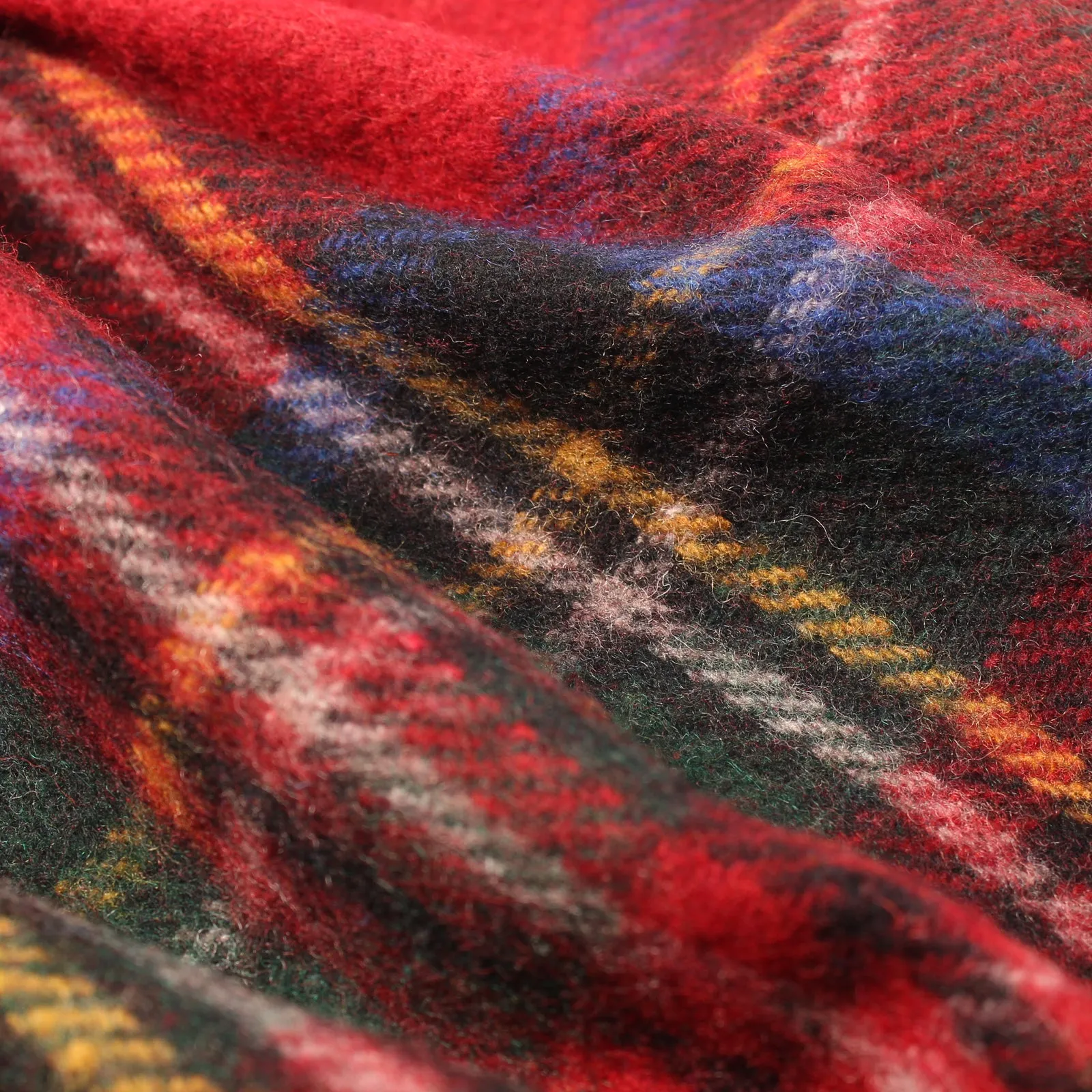 Highland Wool Blend Tartan Blanket Throw Stewart Royal