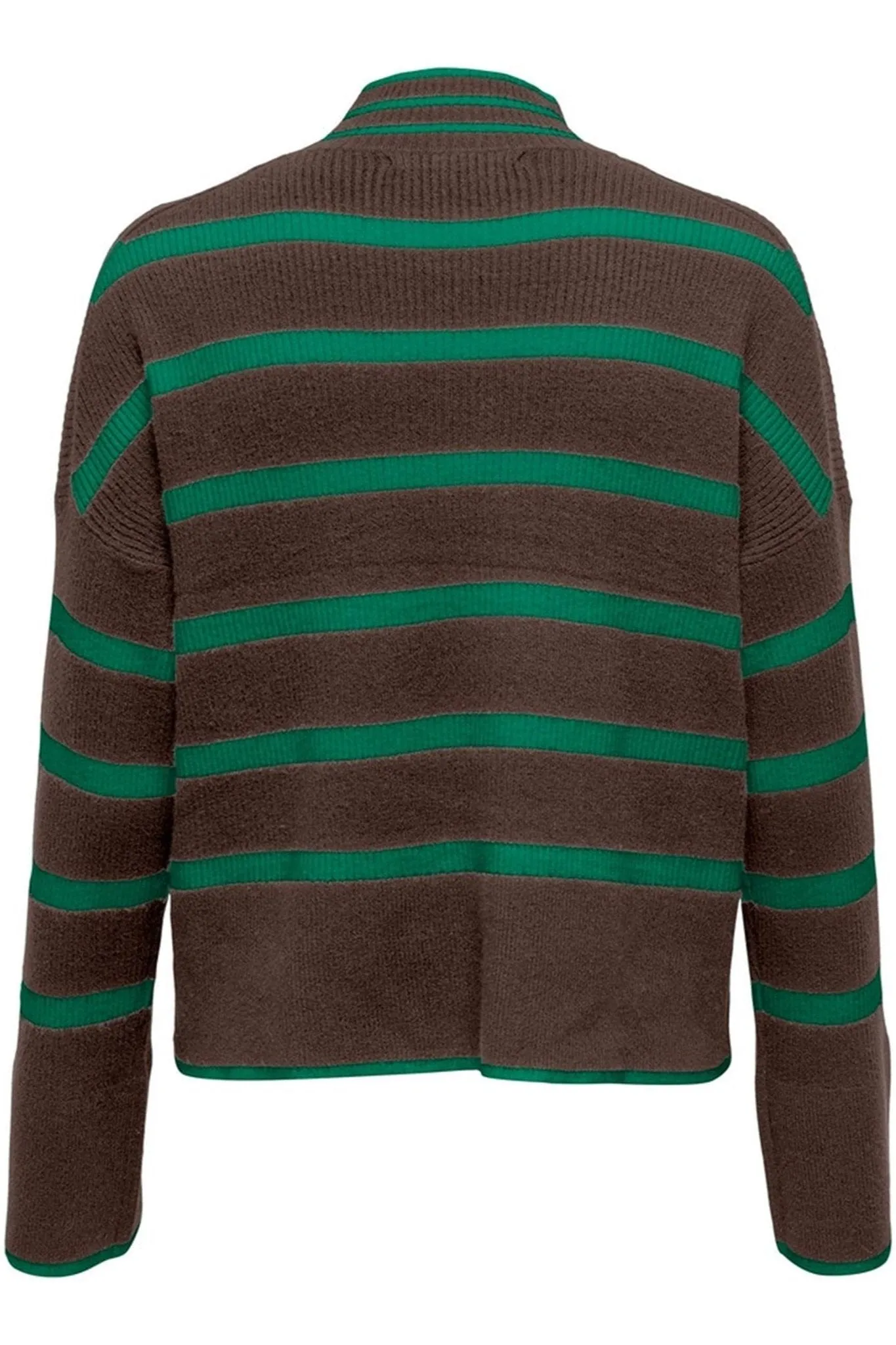 Highneck Pullover - Hot Fudge/Green