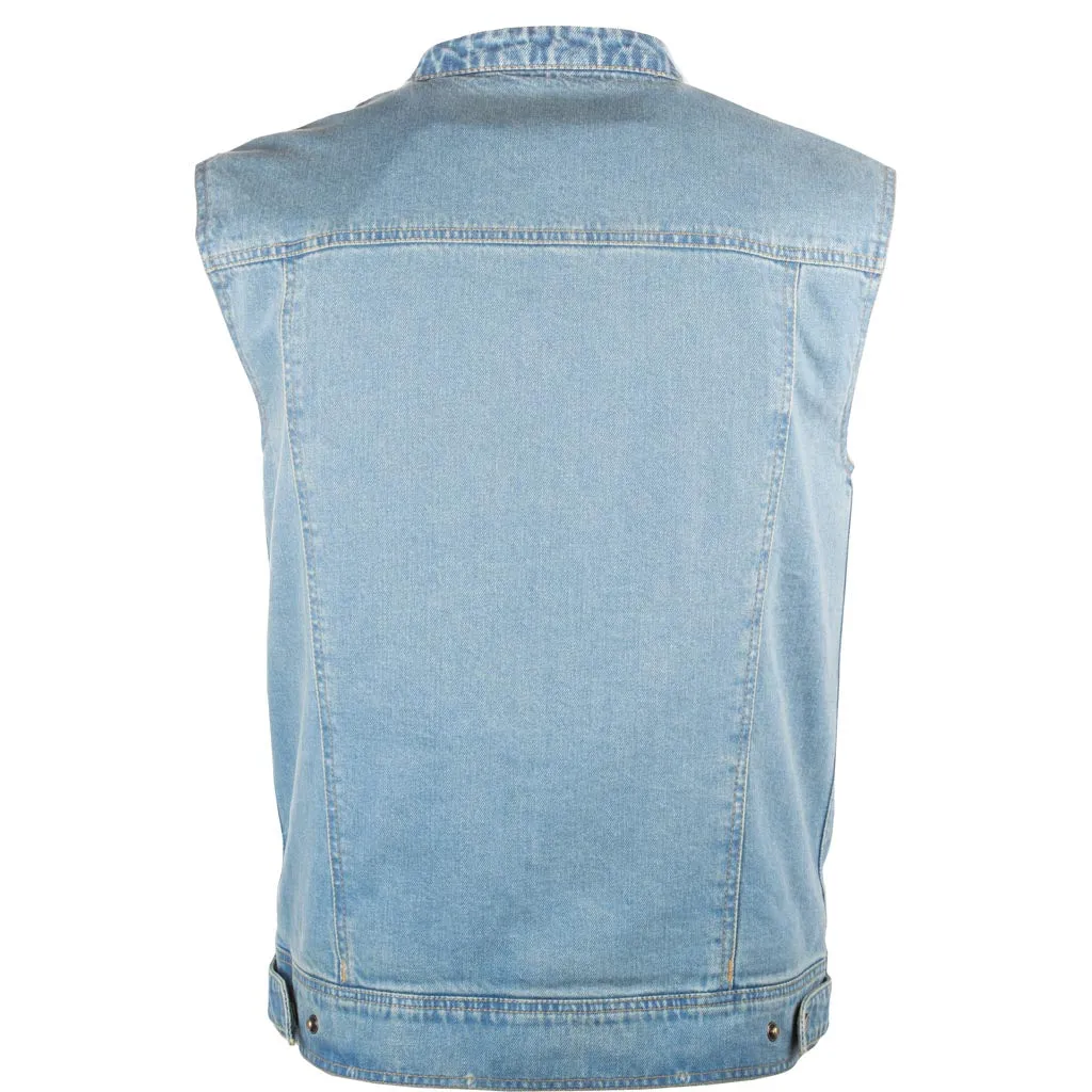 Highway 21 Iron Sights Club Collar Denim Vest