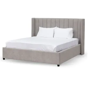 Hillsdale Wide Base King Bed Frame - Oyster Beige - Last One