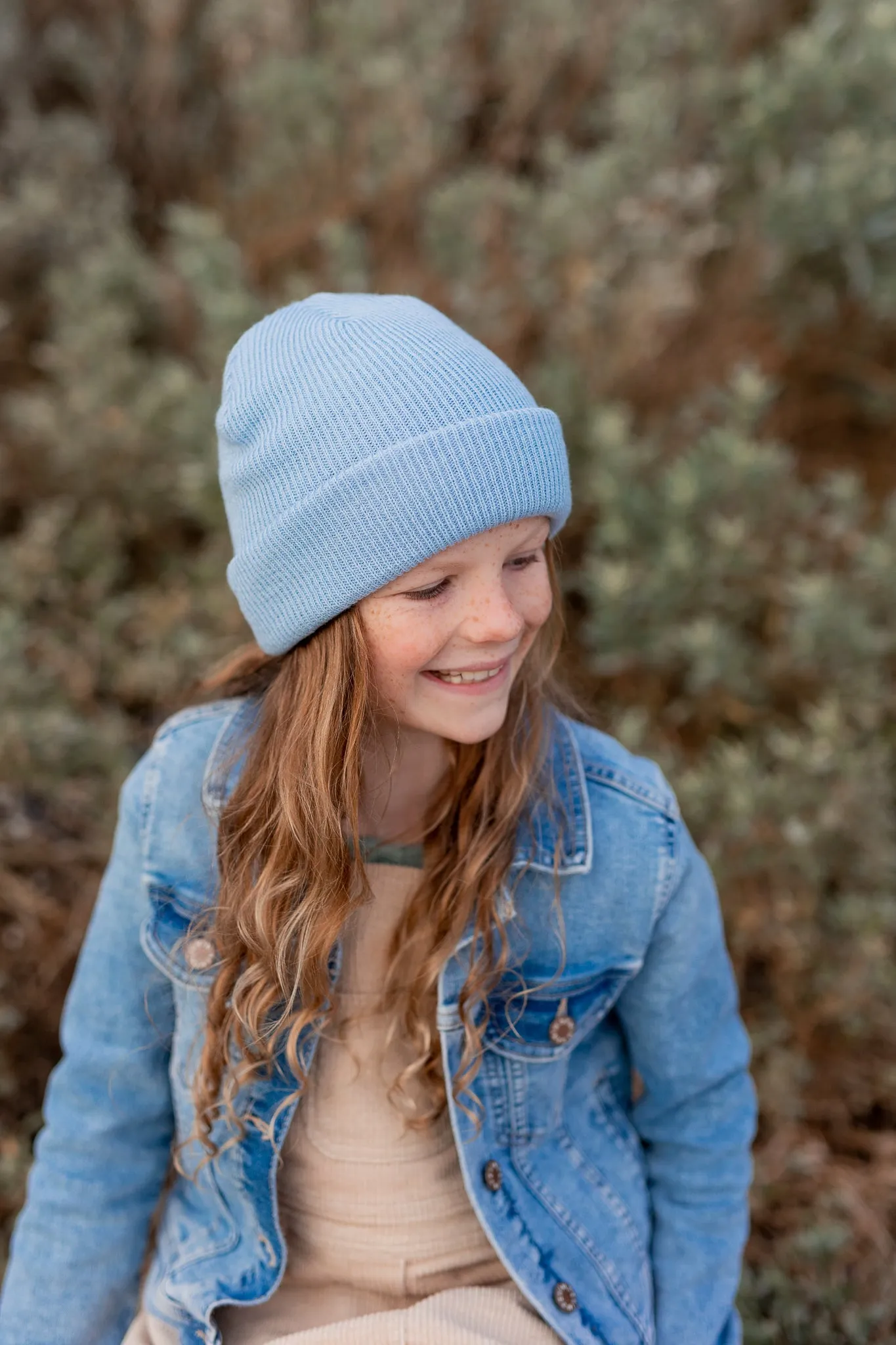 Hipster Merino Beanie Dusty Blue