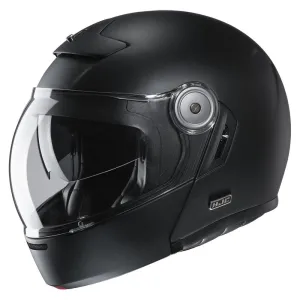 HJC V90 Matt Black Retro Fiberglass Flip Front Helmet