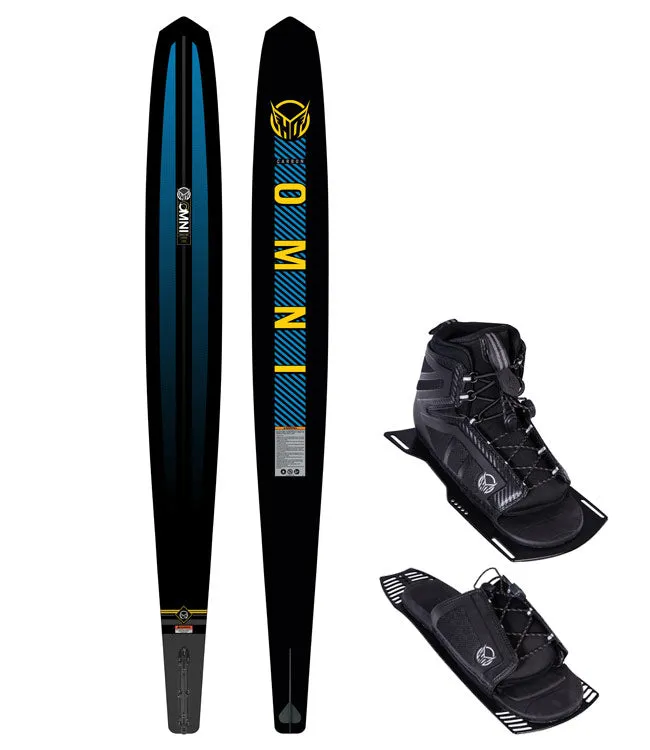 HO Carbon Omni Slalom Ski with Stance 130 Boot & RTP (2024)