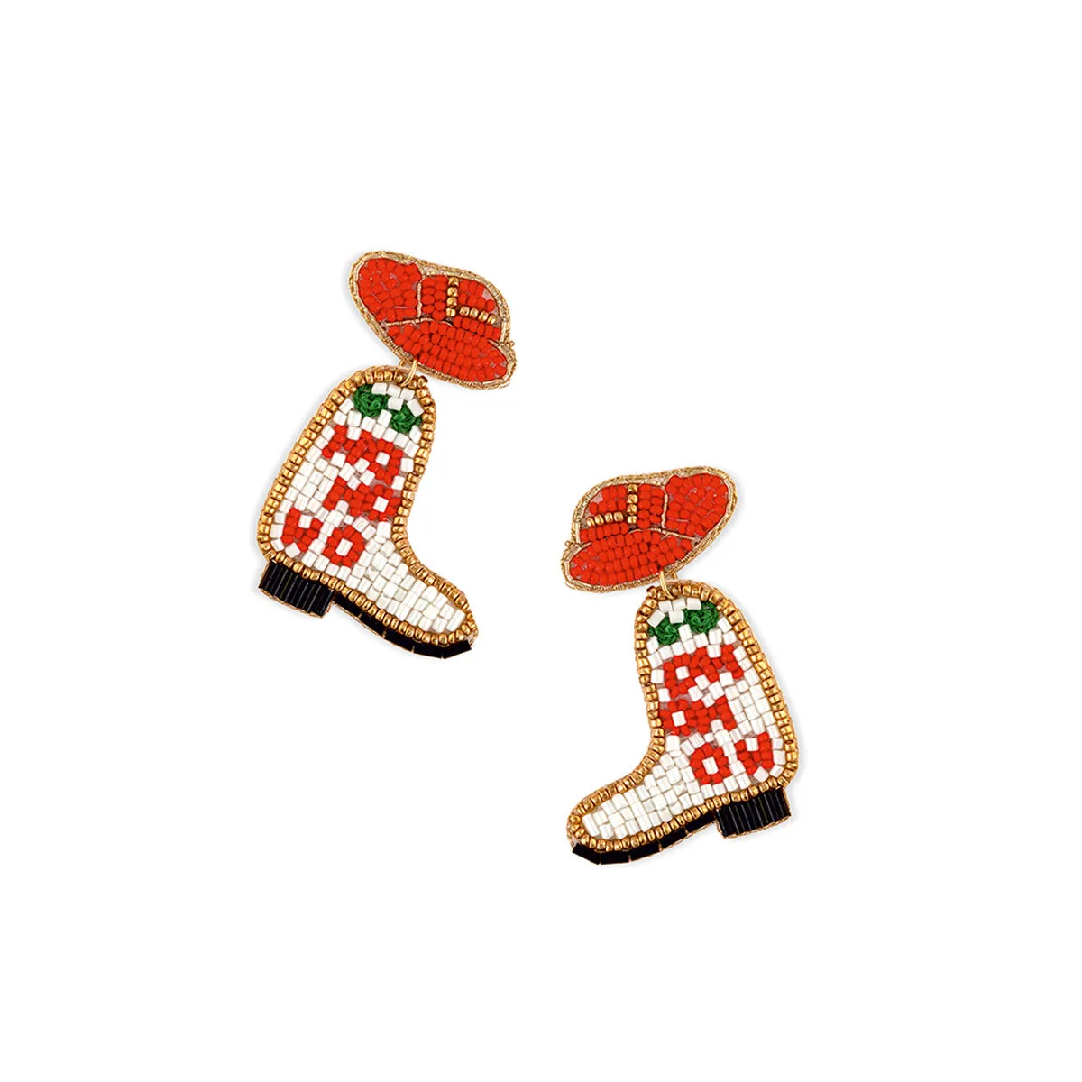 Ho Ho Ho Happy Boots Earrings