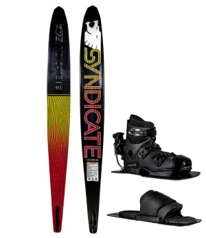 HO Syndicate Works 01 Slalom Ski with Syndicate Hardshell &  Fixed RTP (2025)