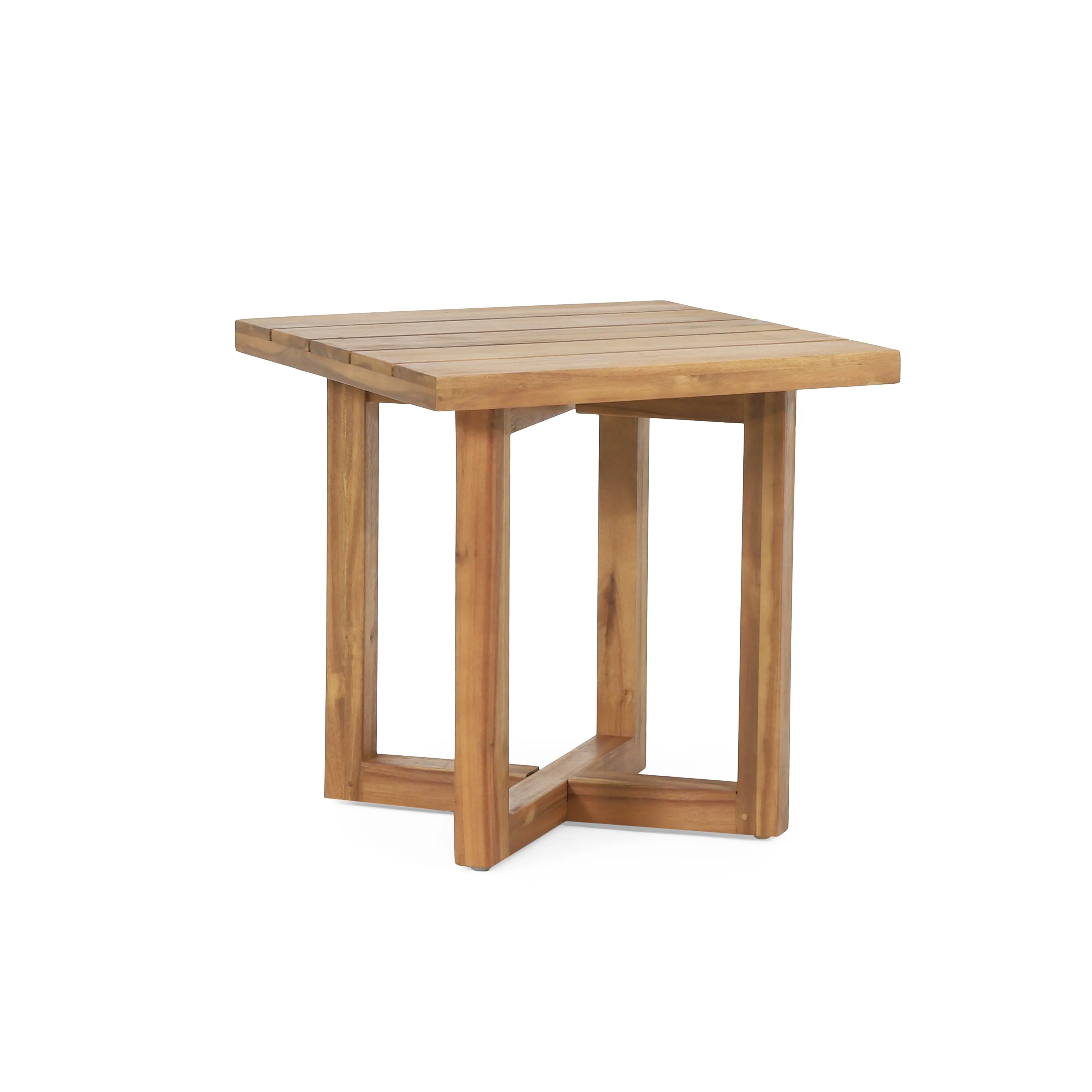 Hobbs Outdoor Acacia Wood Square Side Table, Teak