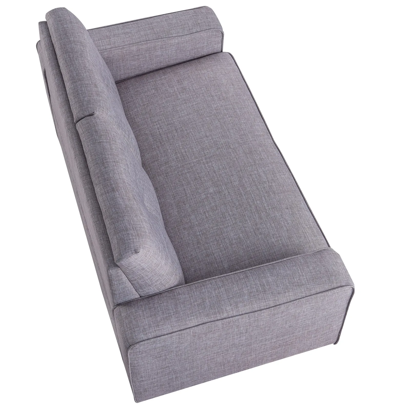 Hodgen Contemporary Gray Blind-tufted Loveseat