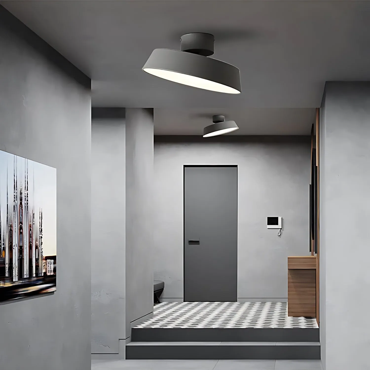 Hohenstein - Adjustable Rotating LED Ceiling Lamp for Modern Spaces