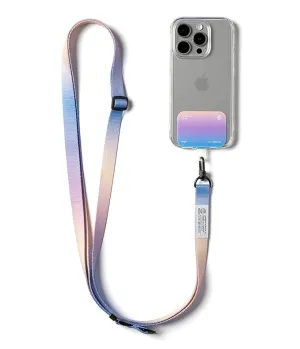 Holder Link Snap Hook with Adjustable Shoulder Strap - Aurora