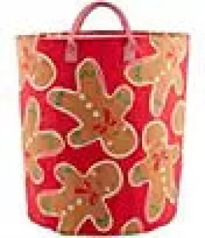 Holiday Gingerbread Man Oversize Tote/Gift Bag