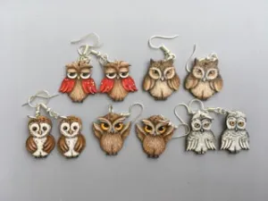 Holiday Owl Earring Set