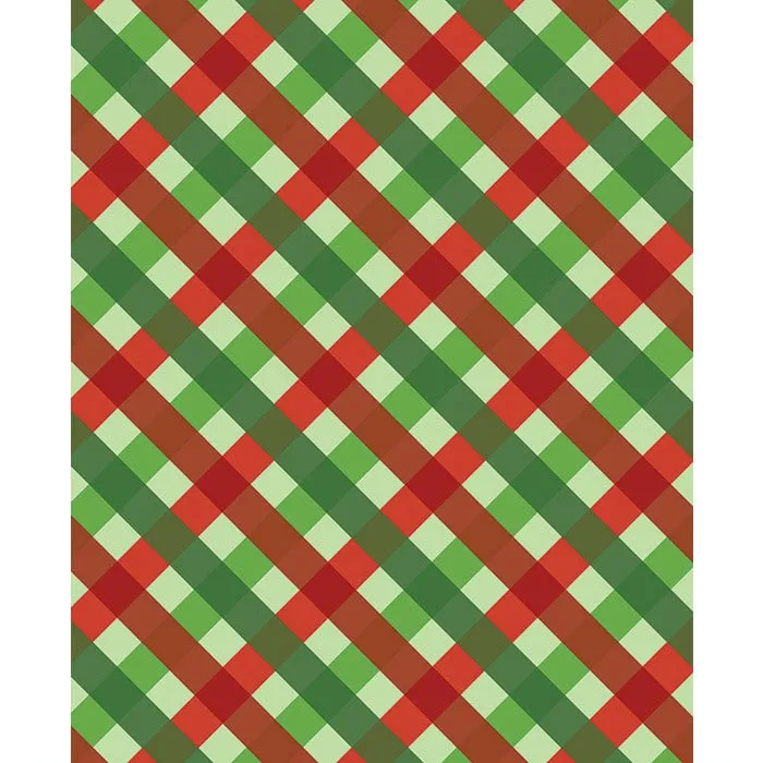 Holiday Plaid Printed Backdrop