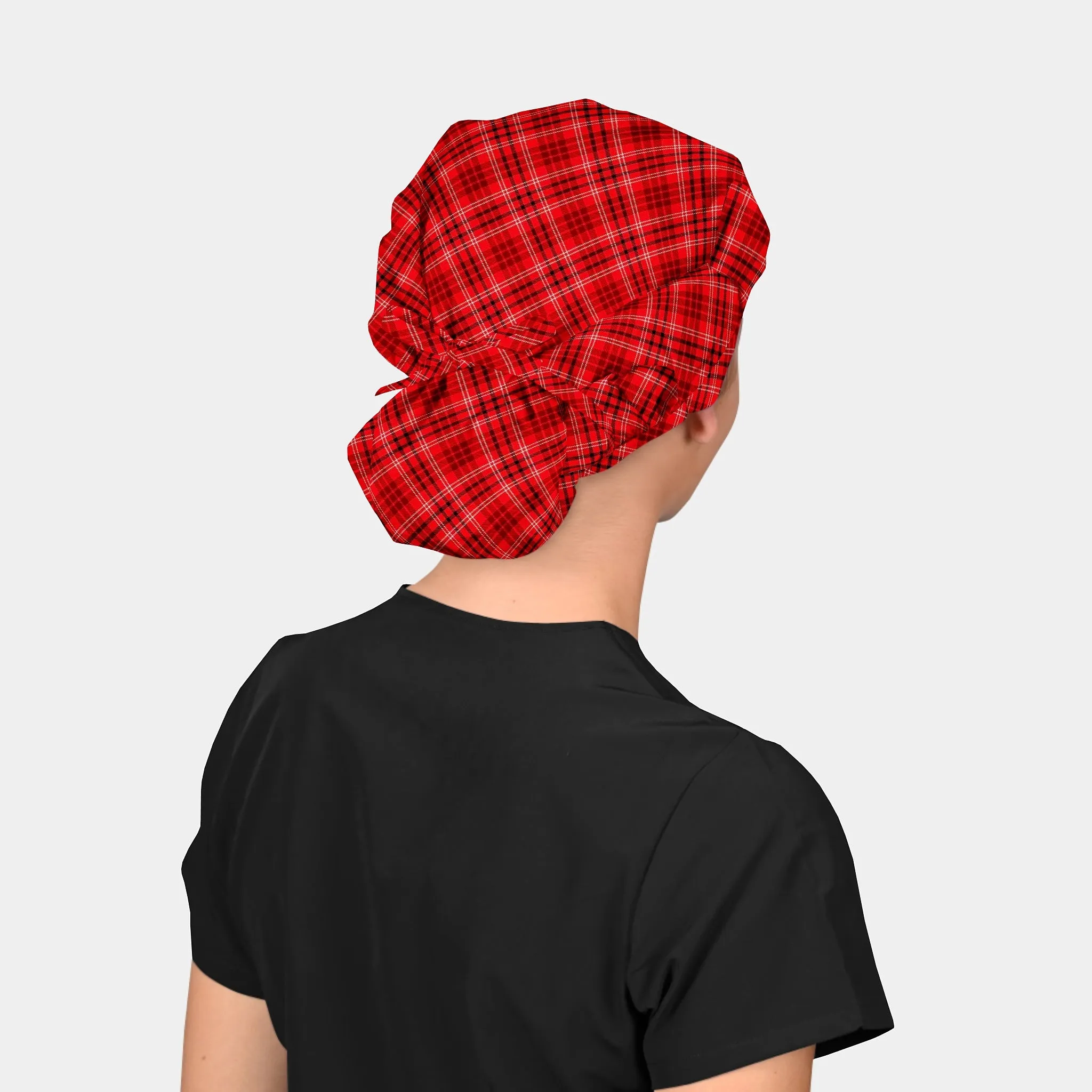 Holiday Tartan - Poppy Surgical Caps