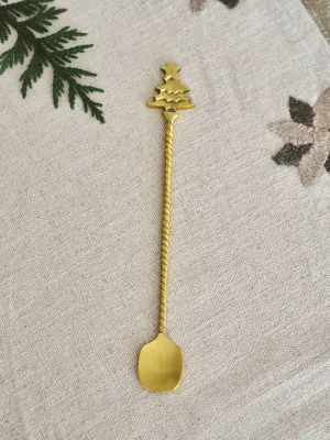 Holiday Tree Cocktail Spoon