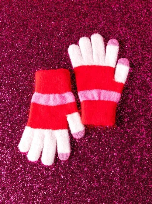 HOLIS TOUCHSCREEN GLOVES: Red