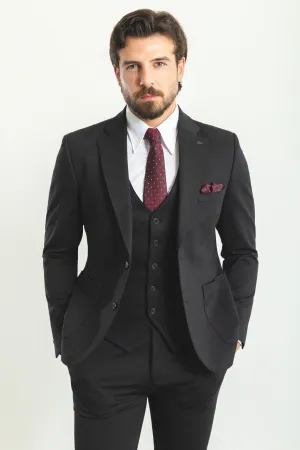 HolloMen Black 3-Piece Suit