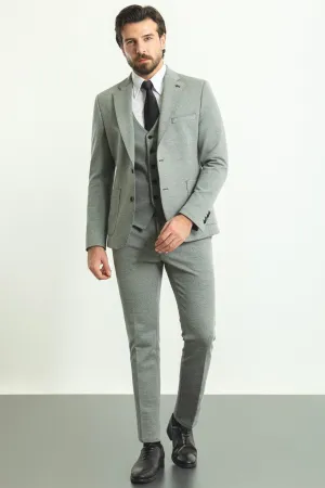 HolloMen's Gray 3-Piece Suit.