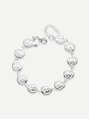 Hollow Round Design Link Bracelet