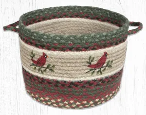 Holly Cardinal Braided Jute Utility Baskets