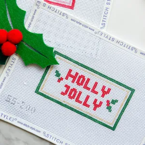 Holly Jolly Needlepoint Canvas