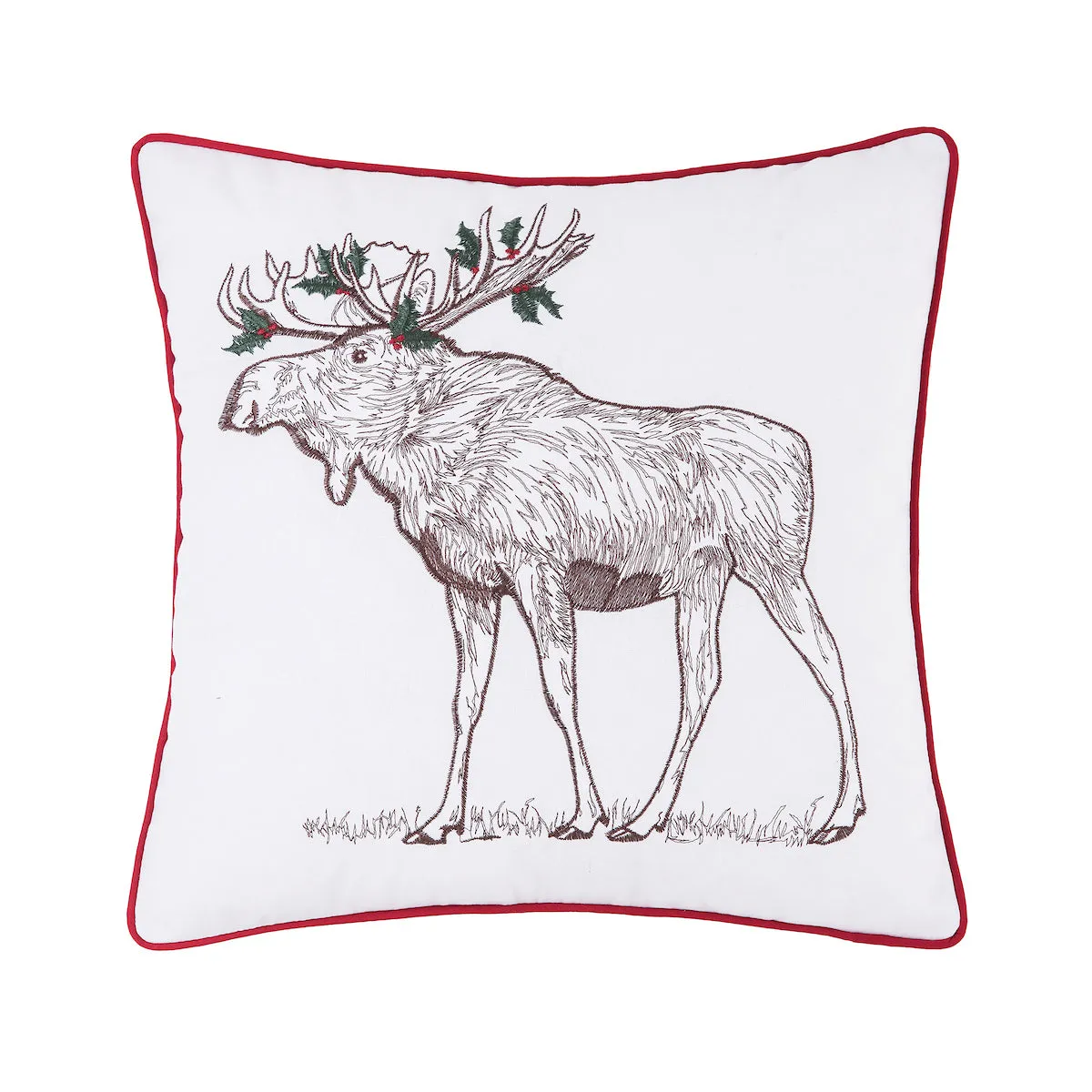 Holly Moose Pillow