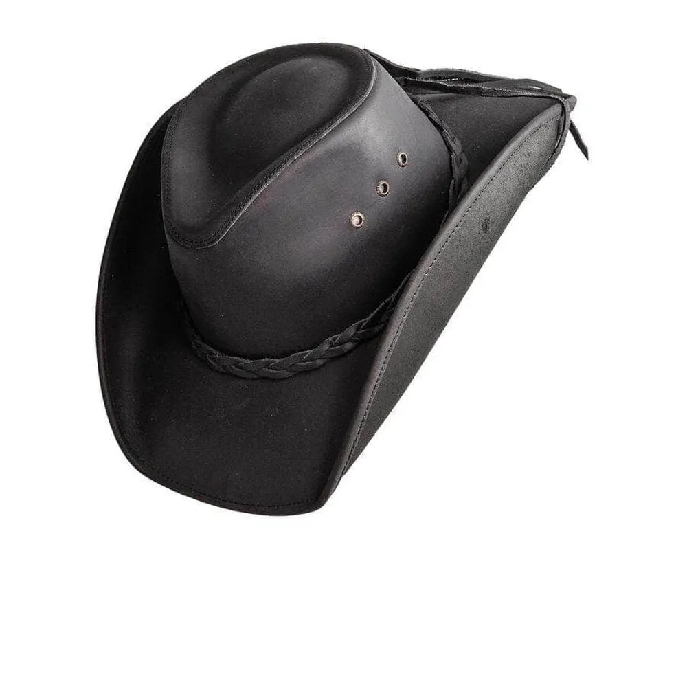 Hollywood | Mens Leather Cowboy Hat