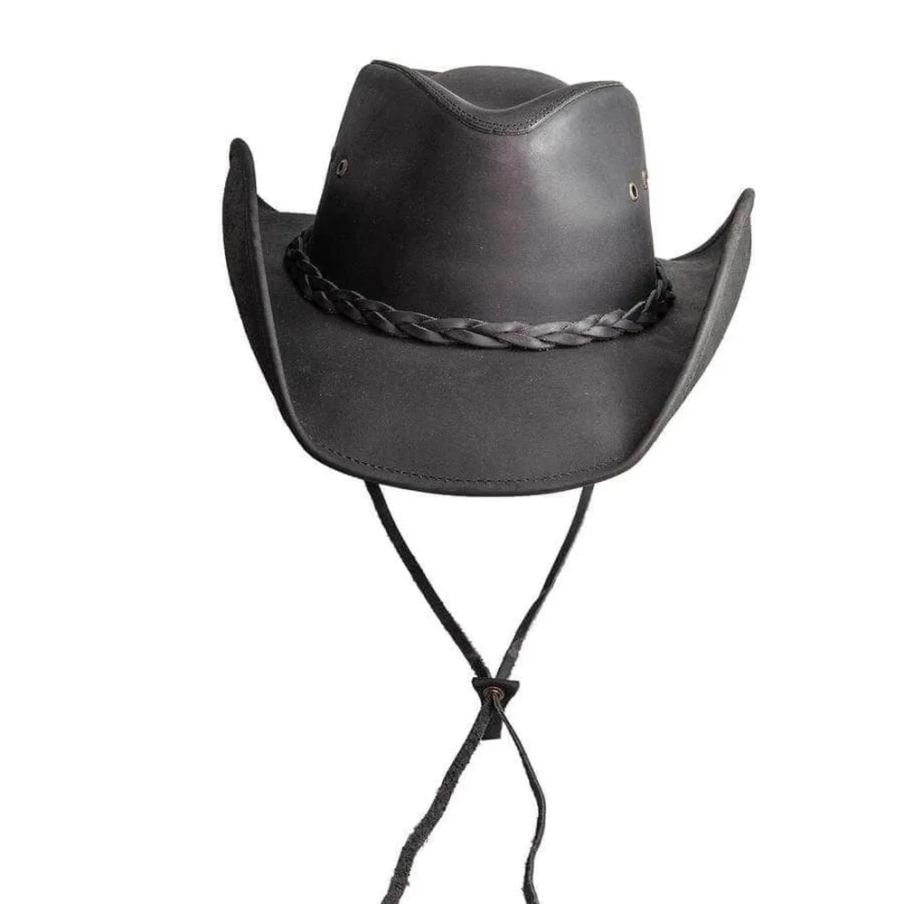 Hollywood | Mens Leather Cowboy Hat