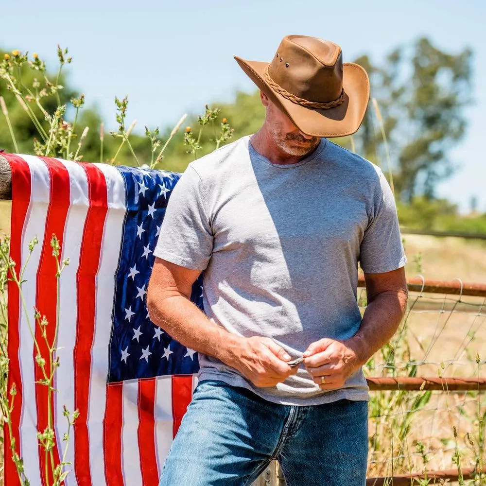 Hollywood | Mens Leather Cowboy Hat