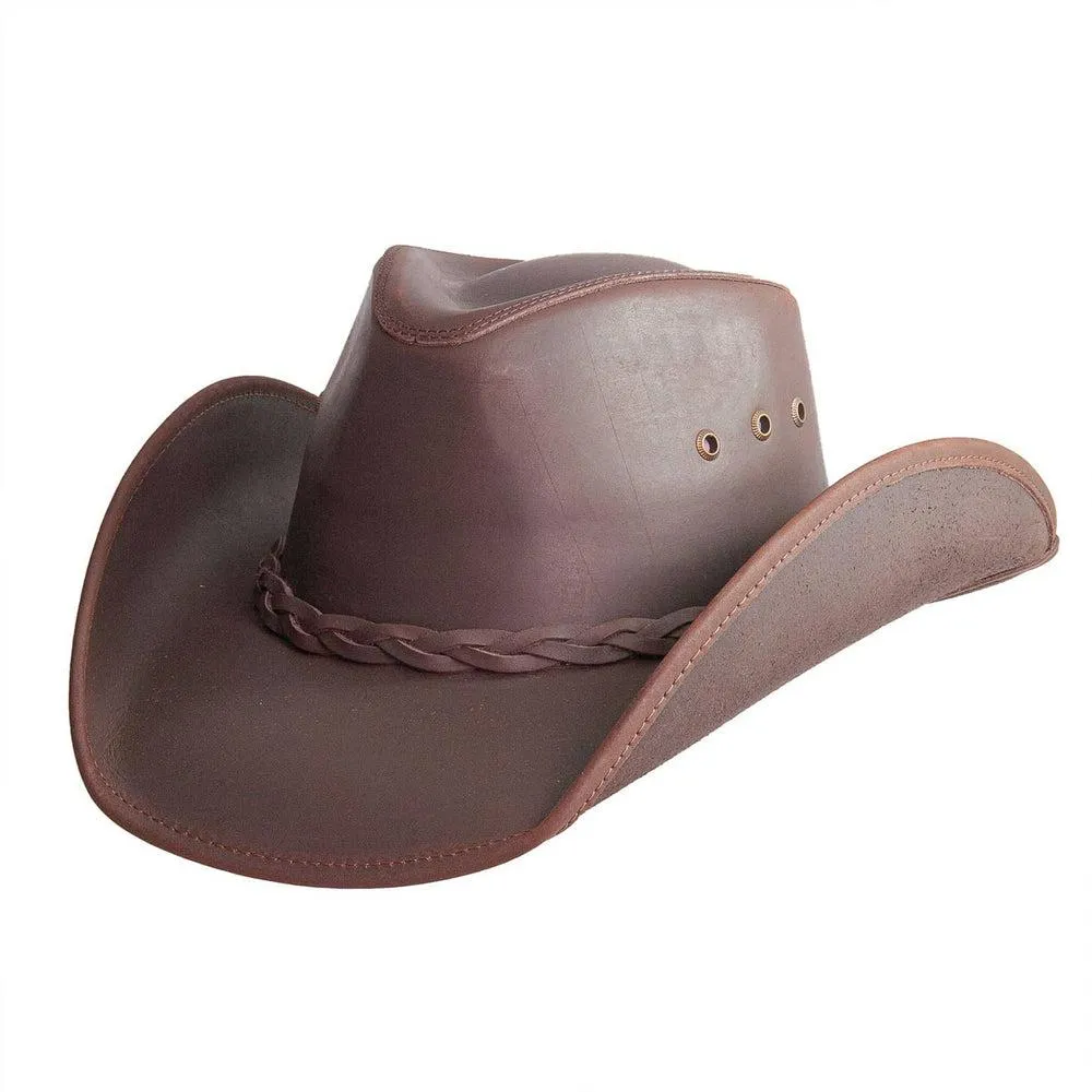 Hollywood | Mens Leather Cowboy Hat