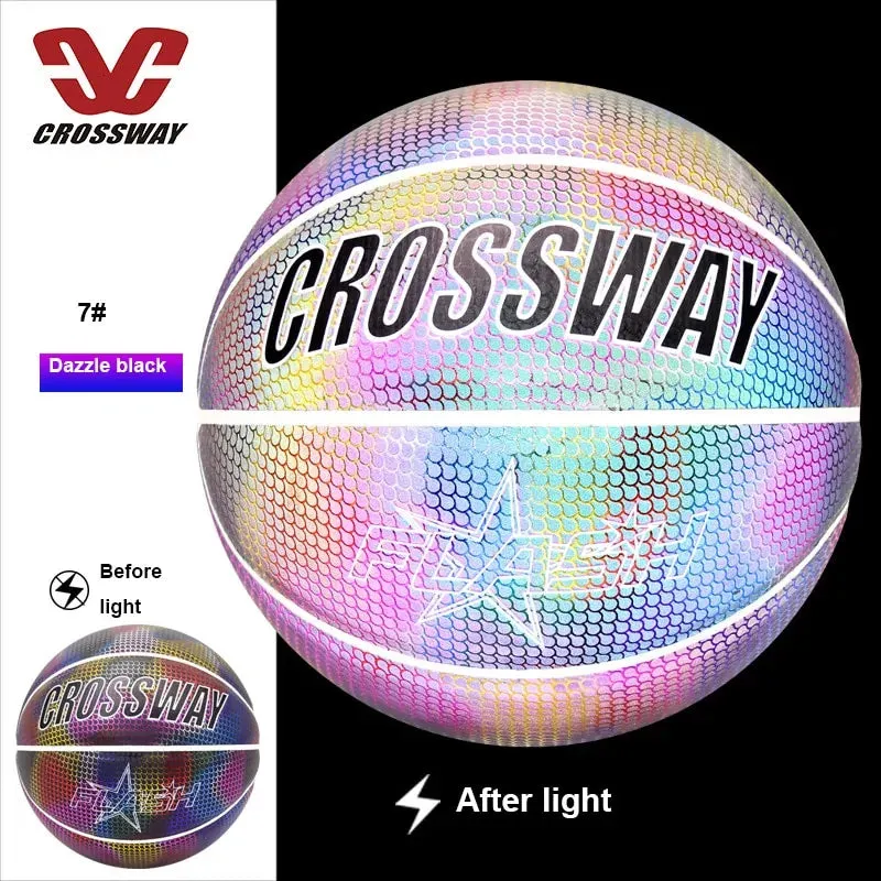 Holographic Reflective Wear-Resistant Luminous Basketball