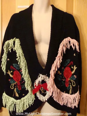 Holy Grail of Funny Ugly Sweater with Fringe Wm Mens XXXL