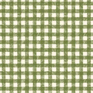 Homemade Holidays | Woven Check - Green by Kris Lammers for Maywood Studio | MAS10557-G