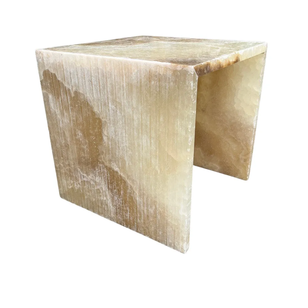 Honey Onyx Side Table