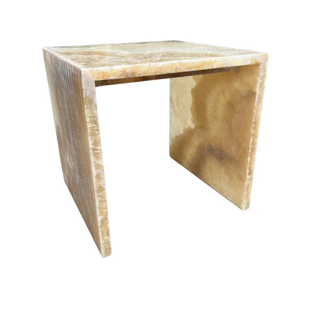 Honey Onyx Side Table