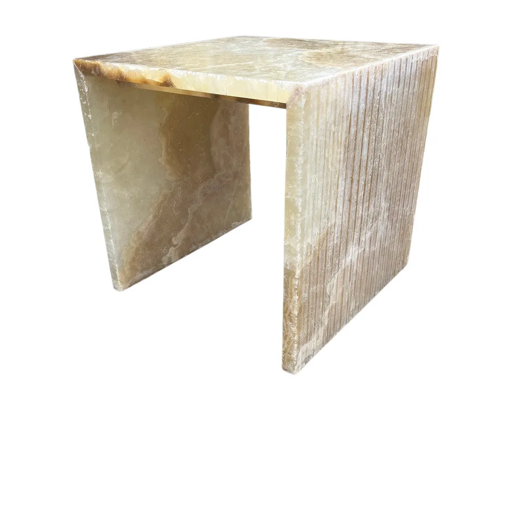 Honey Onyx Side Table