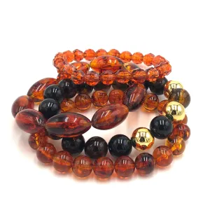 Honey Stack and Stretch Bracelets Set