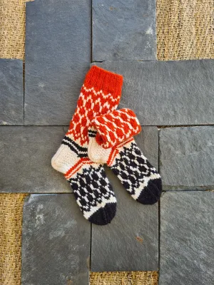 Honeycomb Angora Socks