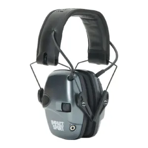 Honeywell Howard Leight R-02532 Impact Sport Earmuff, Metallic Charcoal Gray, Small, Box of 2