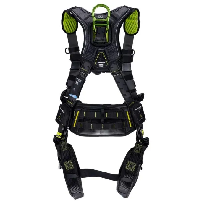 Honeywell Miller H7IC3A1 Full Body Harness - Industry Comfort, Green, Small/Medium, 1 Each