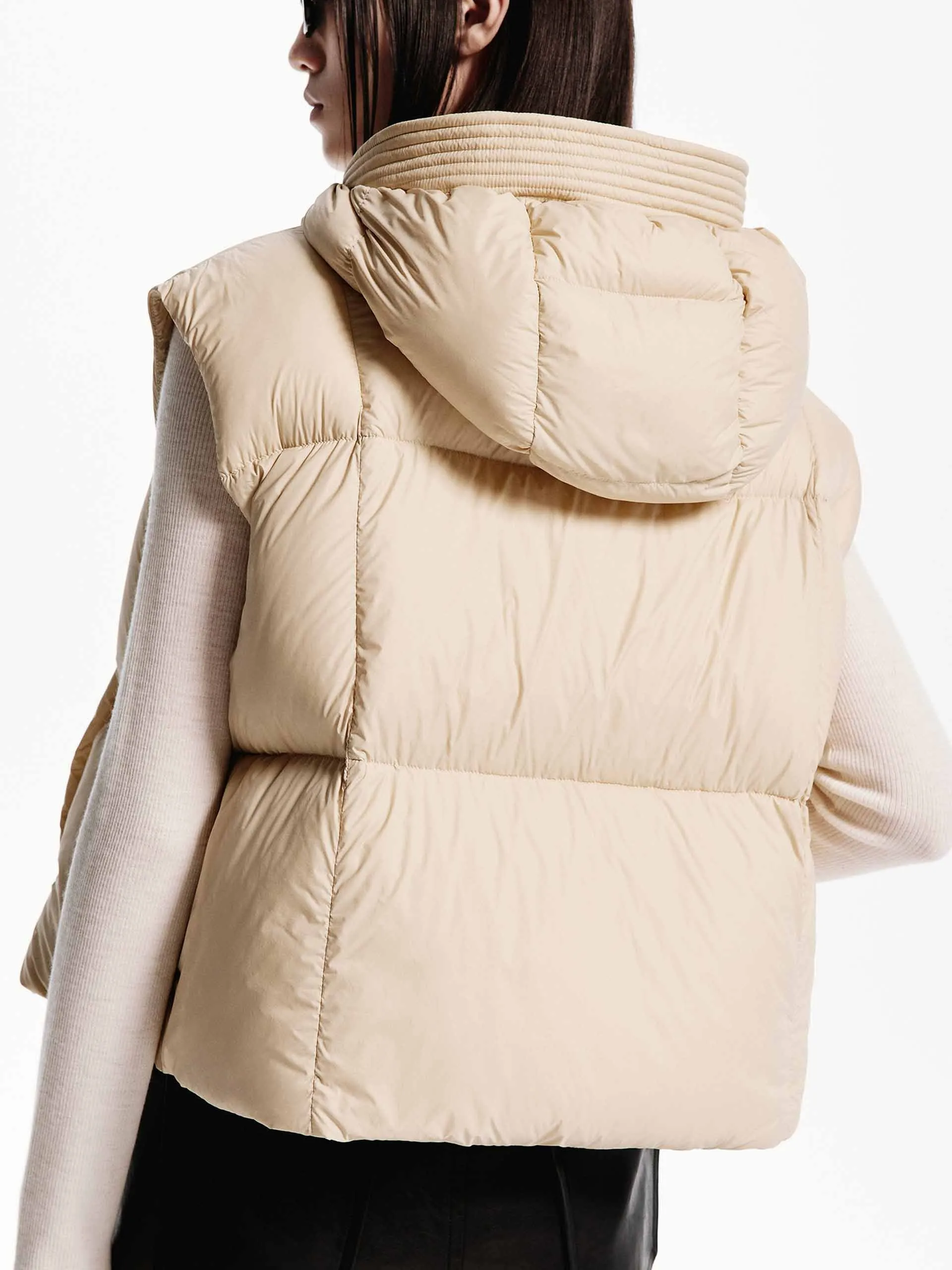 Hooded Quilted Puffer Vest