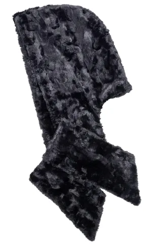 Hoody Scarf - Assorted Cuddly Faux Fur in Solid Combinations