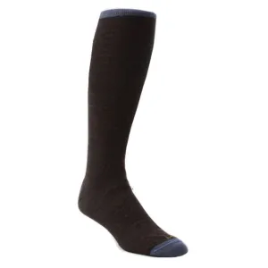 Hook   Albert Merino Over-the-Calf Wool Socks - Brown (1 Pair Pack)