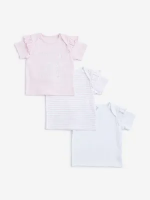 HOP Baby Blush Pink T-Shirt - Pack of 3