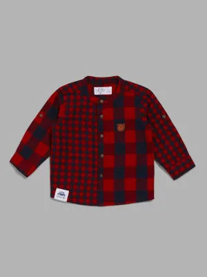 HOP Baby Red Buffalo Checked Shirt