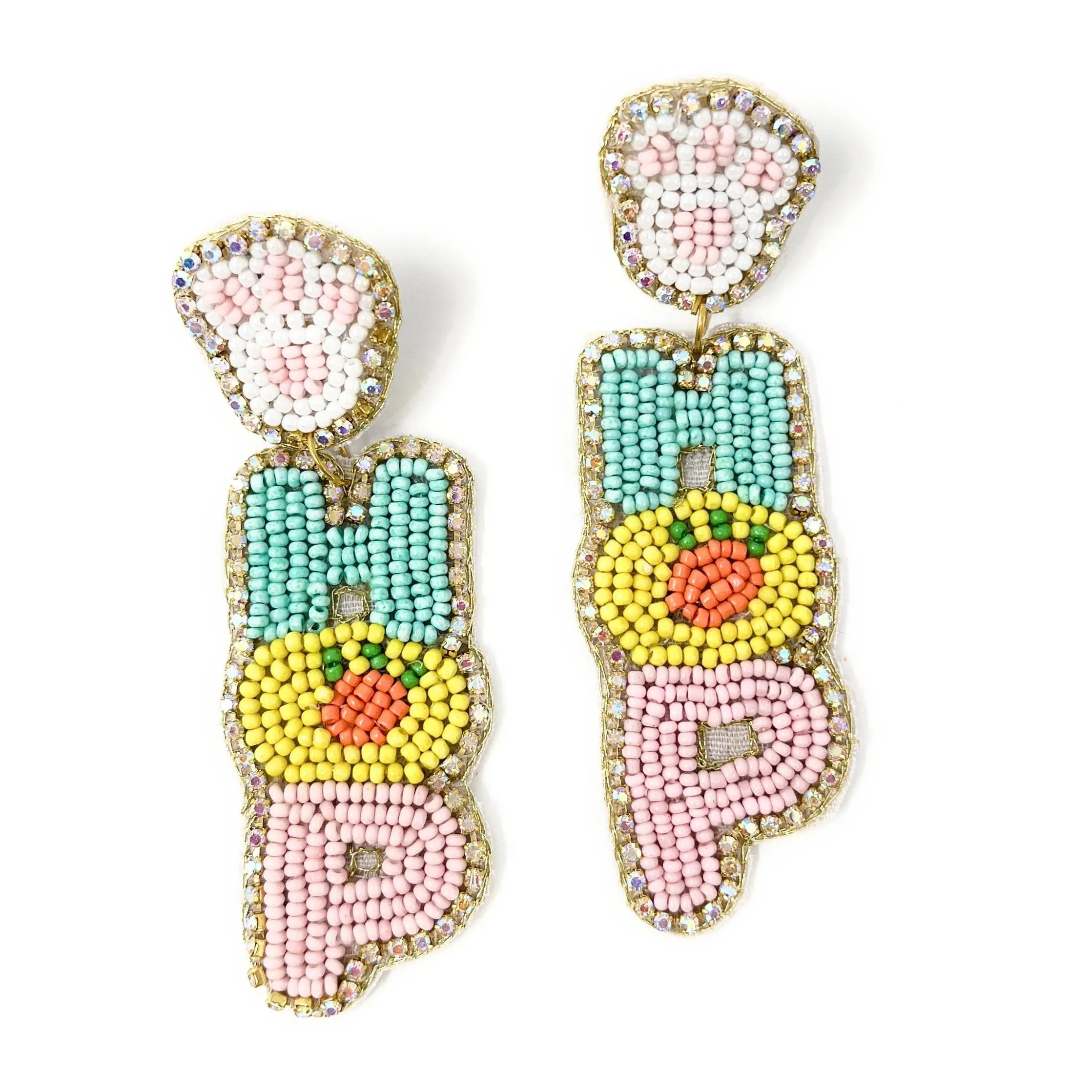 Hop Hop Beaded Earrings