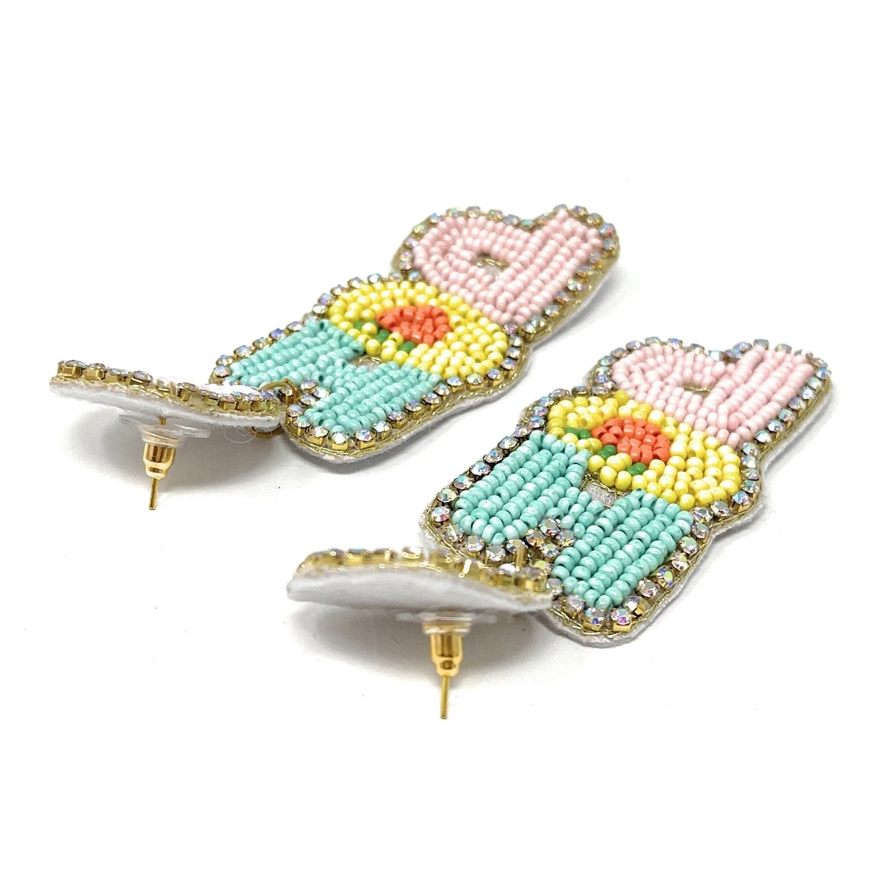 Hop Hop Beaded Earrings